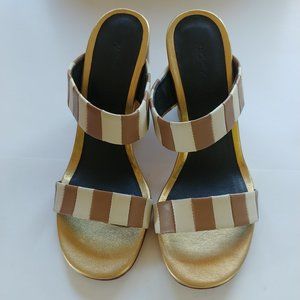 Rachel Comey Spritz Stripped Slide Sandals SZ 7
